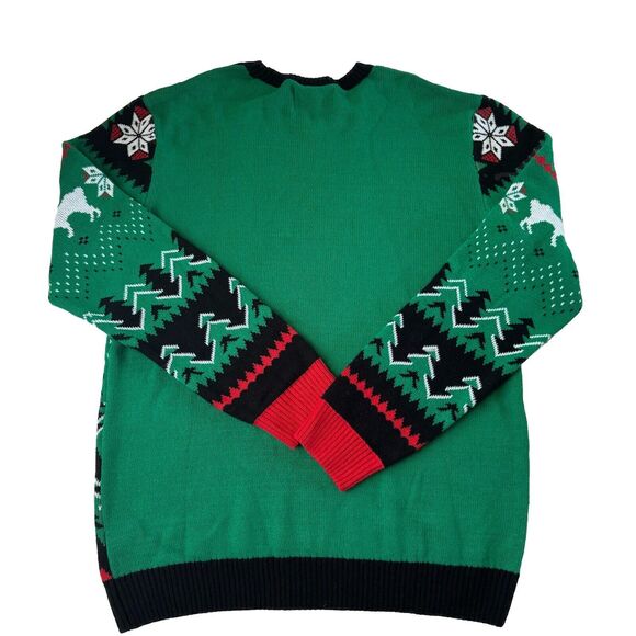 Ugly Christmas Sweater Men’s Holiday Santa Llama Holiday Sweater Size XXL NWT - Picture 2 of 11